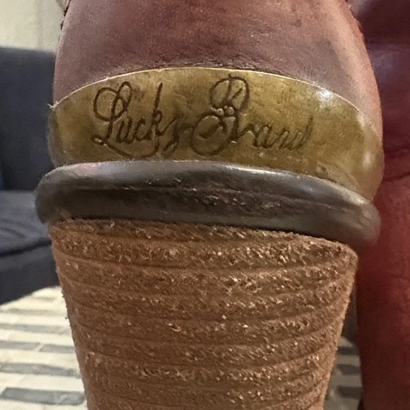 Vintage Lucky brand oxblood leather cowboy boots size 7.5‎ - Picture 14 of 15